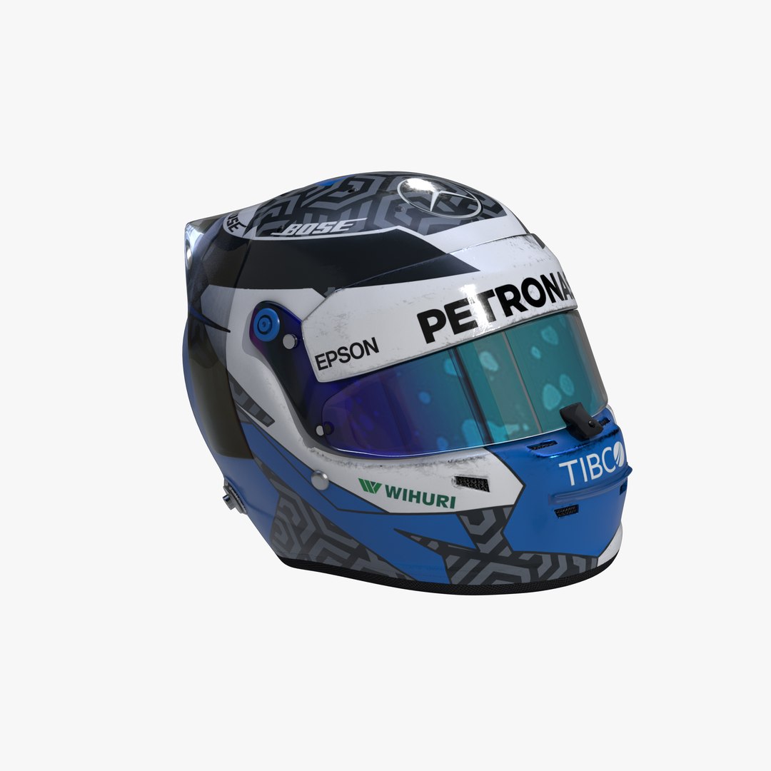 3D Model 2019 Bottas Helmet - TurboSquid 1442220