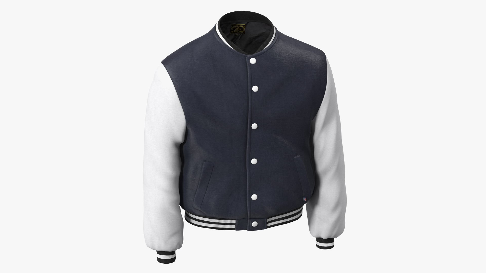 Bomber Jacket for University and Schools 3D model preview