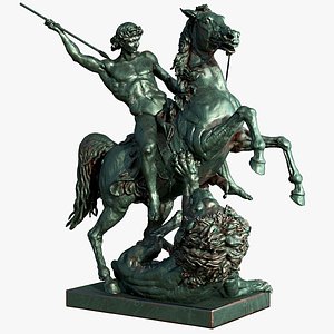 3D The Lion Fighter by Albert Wolff model