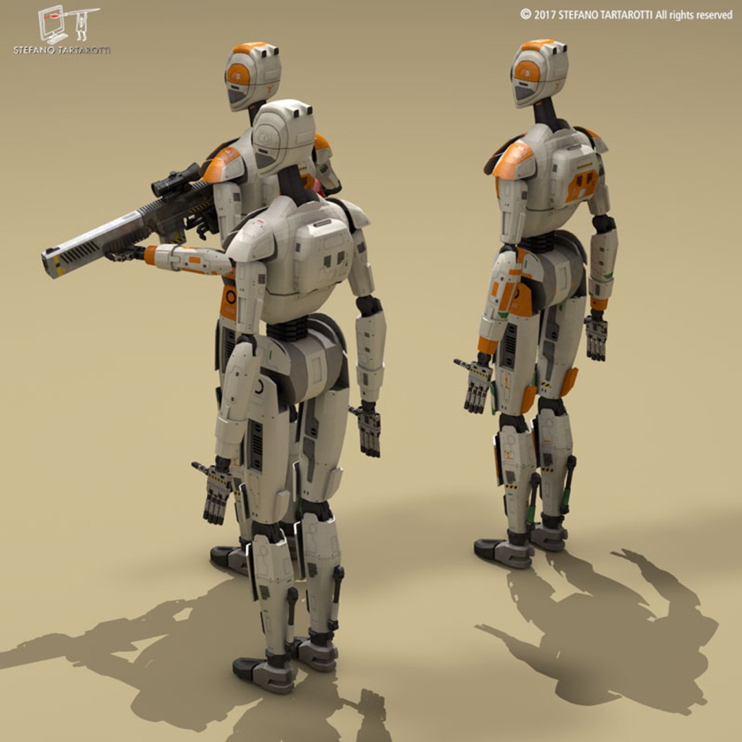 3D Sci-fi Droid - TurboSquid 1196964