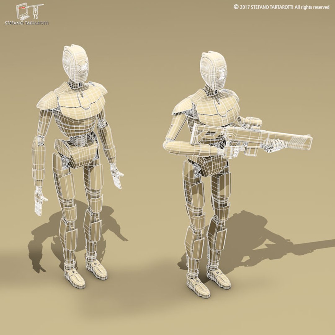 3D Sci-fi Droid - TurboSquid 1196964
