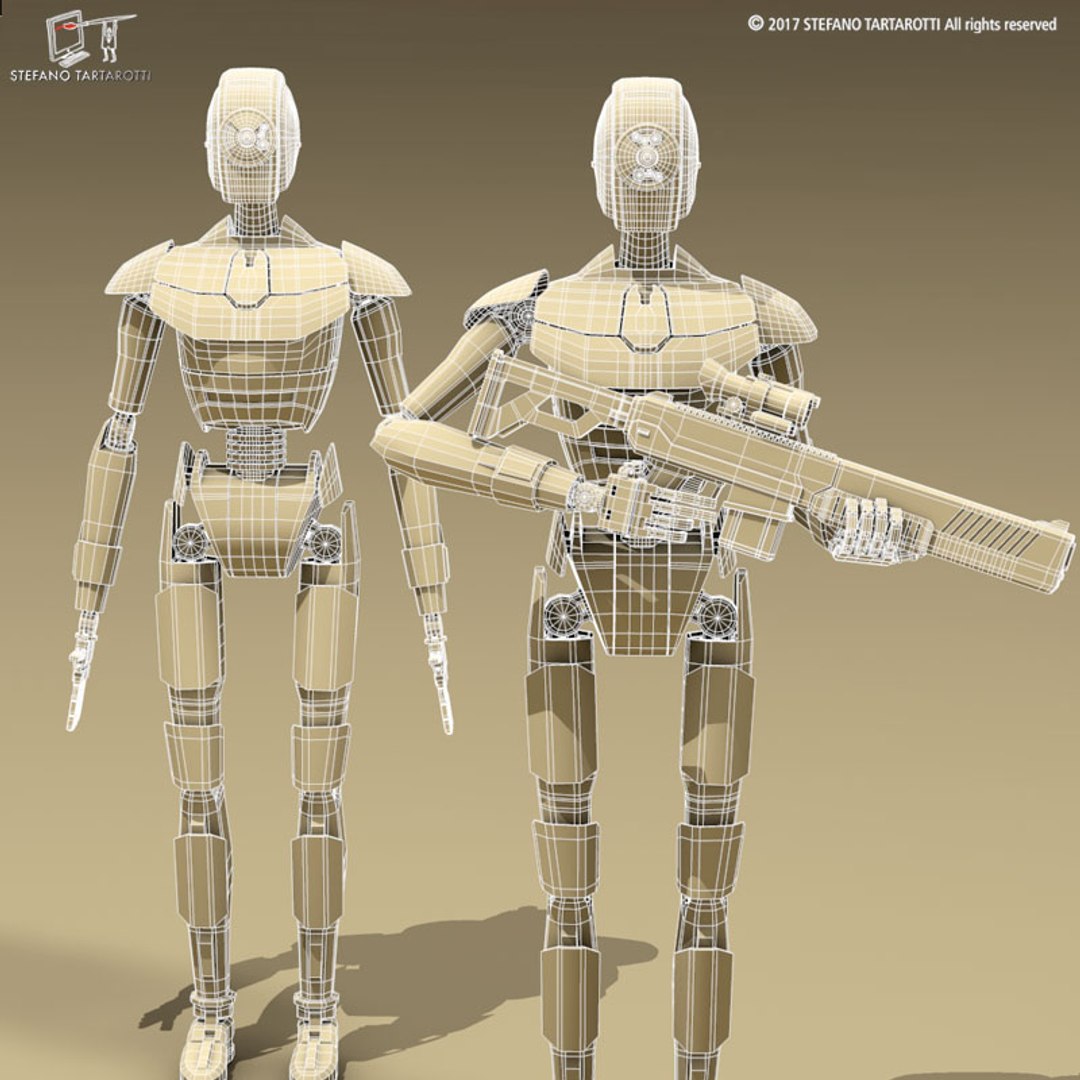 3D Sci-fi Droid - TurboSquid 1196964