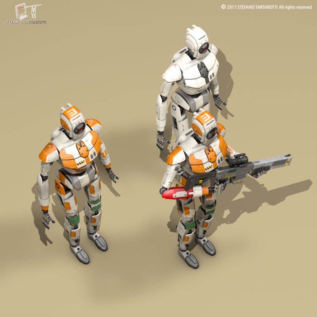 3D Sci-fi Droid - TurboSquid 1196964