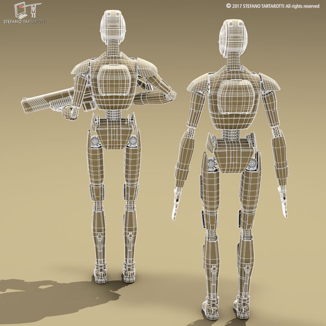 3D Sci-fi Droid - TurboSquid 1196964