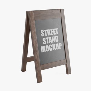 Brown Wooden Street Stand
