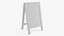 Soporte de calle de madera marrón