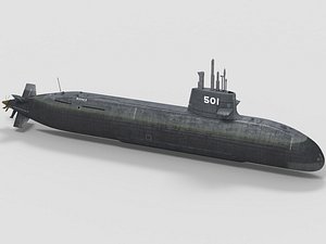 3D Soryu Class submarine model