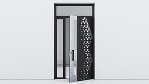 Aluminium door 190 3D