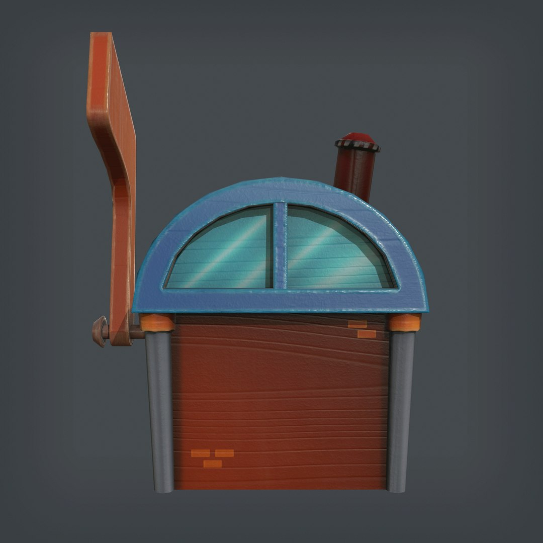 3D Mailbox House - TurboSquid 1745996