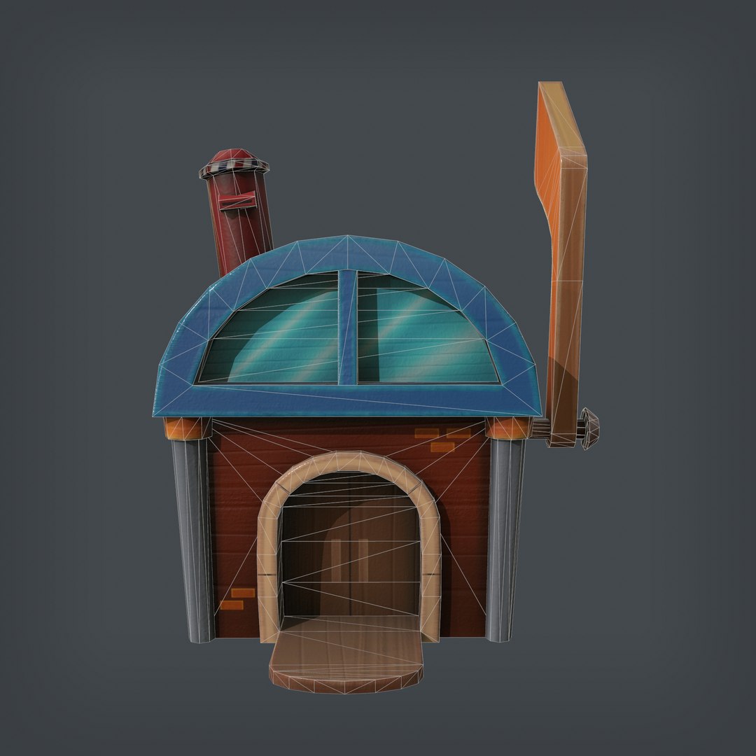 3D Mailbox House - TurboSquid 1745996