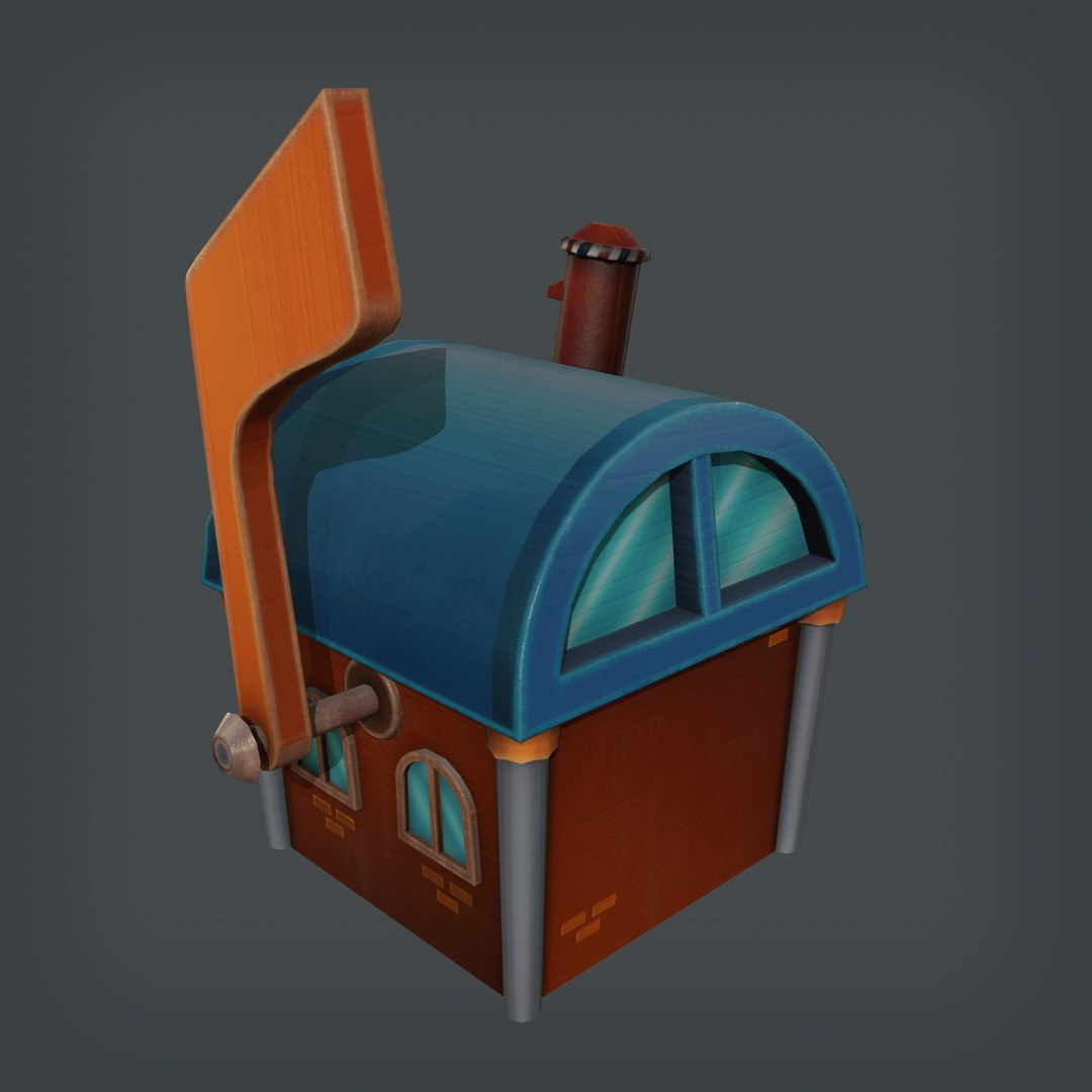 3D Mailbox House - TurboSquid 1745996
