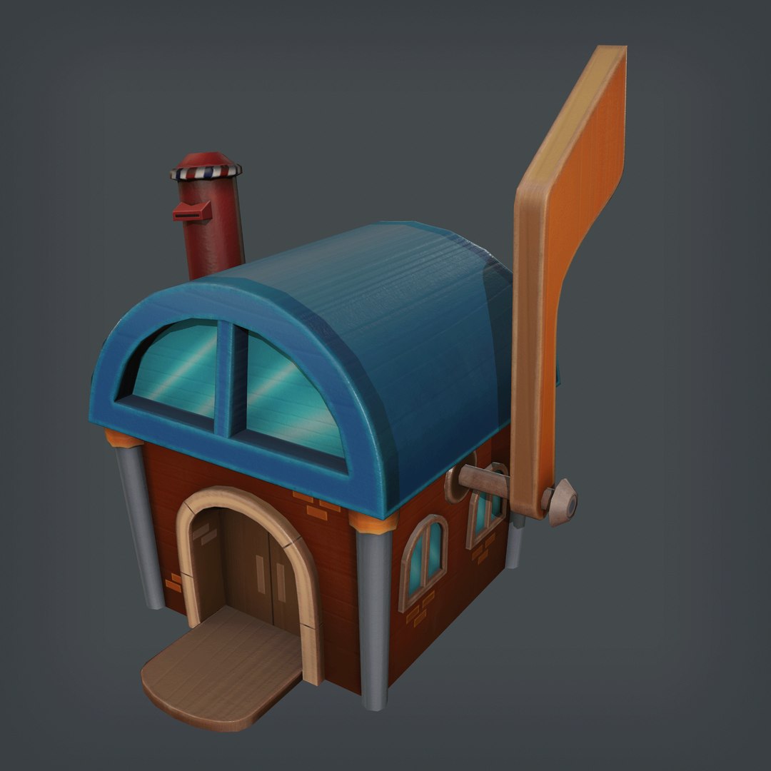 3D Mailbox House - TurboSquid 1745996