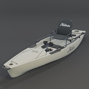 Kayak for fishing  Hobie Mirage Pro Angler 14 with 360 Ivory Dune 3D model