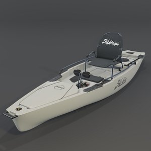Kayak for fishing Hobie Mirage Pro Angler 14 with 360 Ivory Dune 3D model