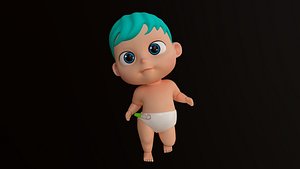 Cartoons - Character - Baby Boy - Rig - Animation - Dance