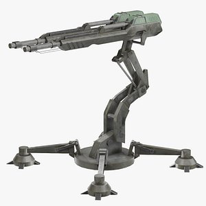 ready sci-fi turret model