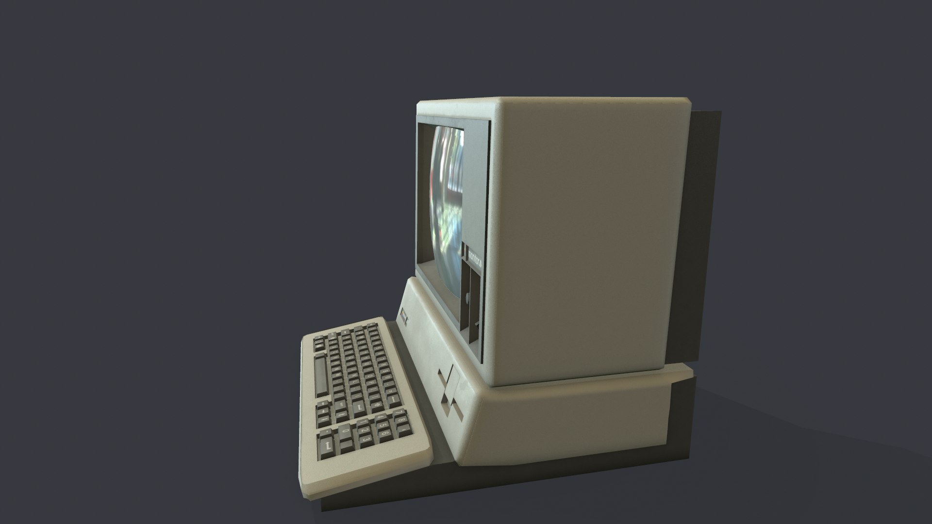 3D Apple 3 Computer - PBR Game Ready Model Low-poly 3D Model ...