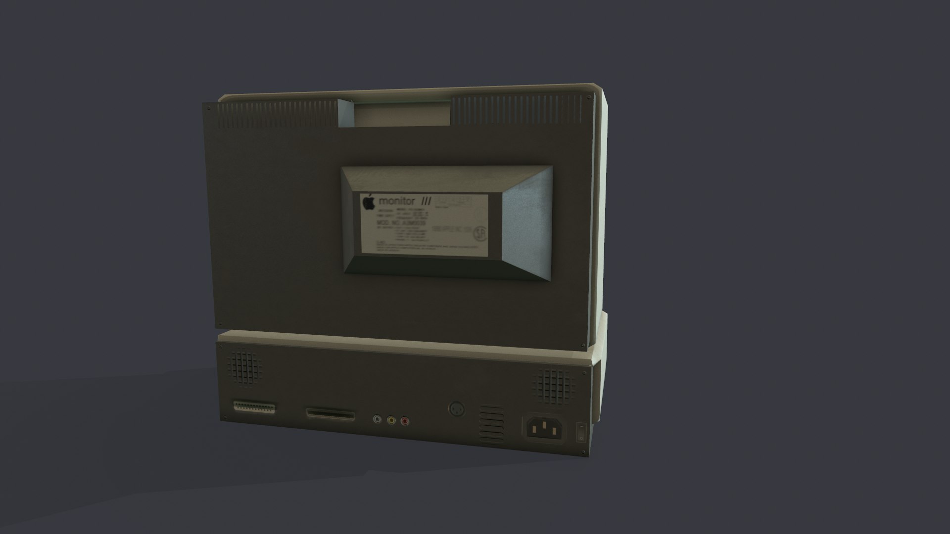 3D Apple 3 Computer - PBR Game Ready Model Low-poly 3D Model ...