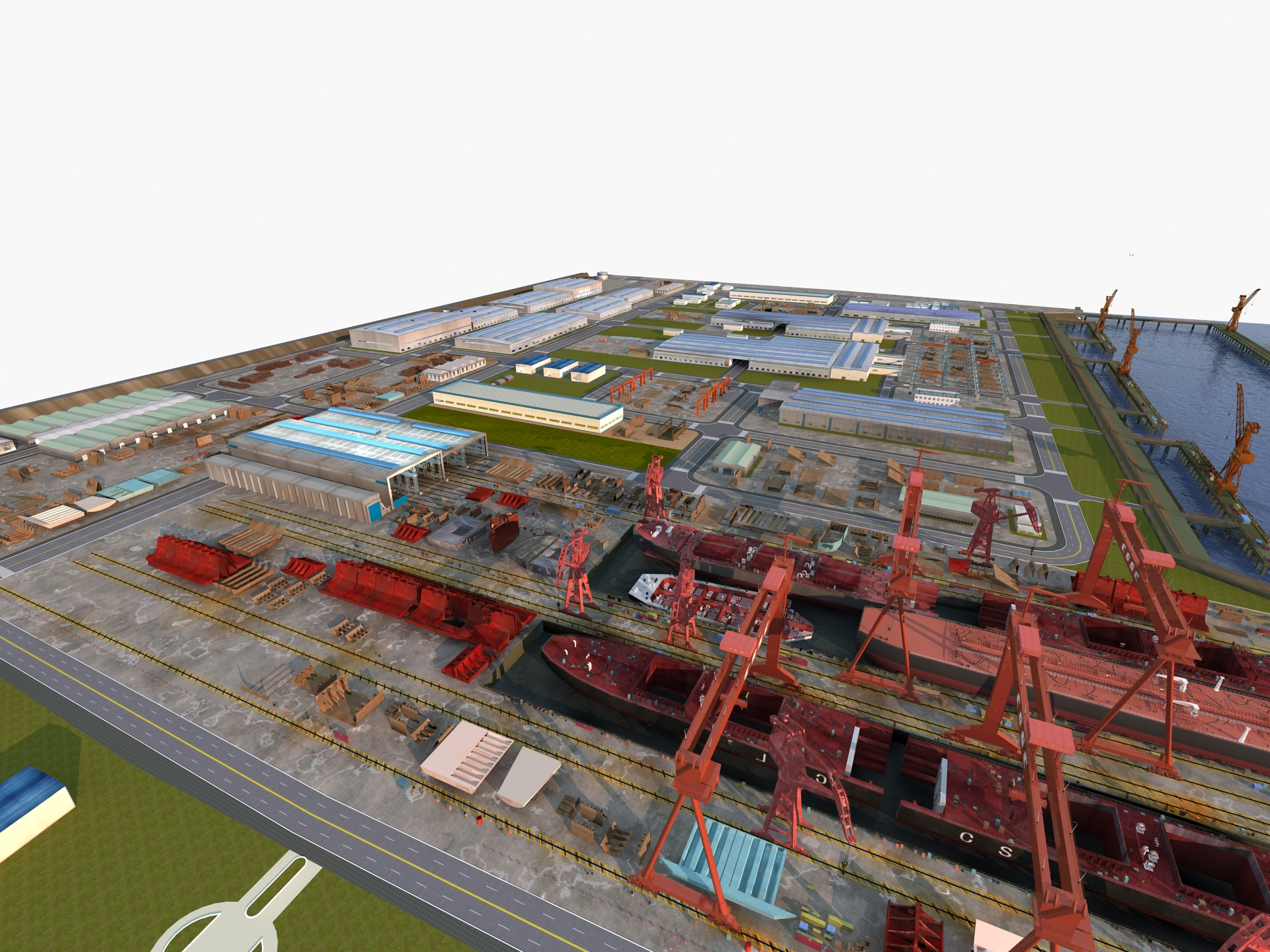 Ship shipyard 3D model TurboSquid 1385639