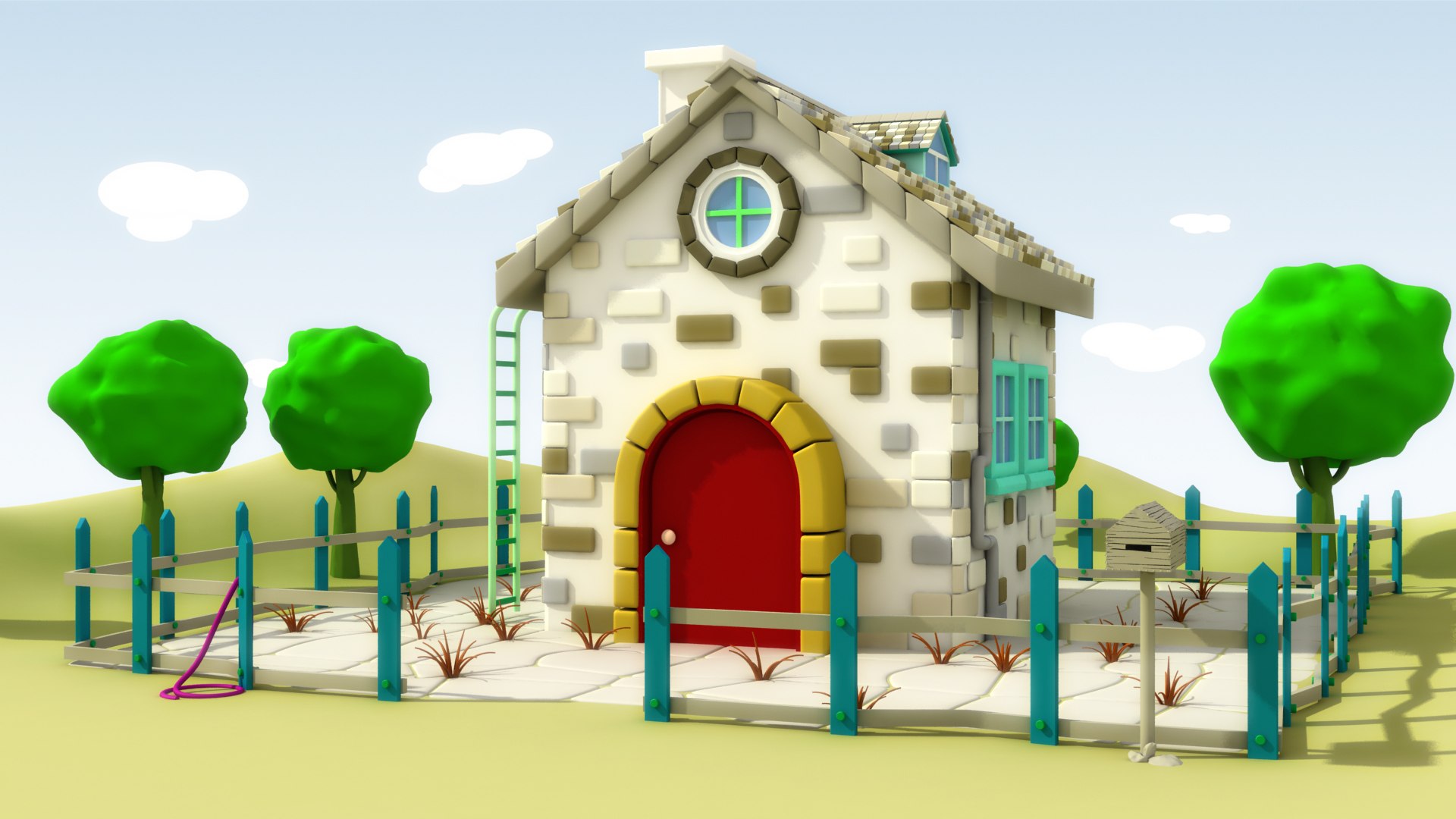 Free Max Mode Cartoon House