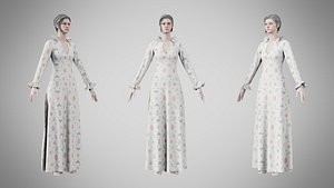Dress 29 Abstract Pebble Repeat 3D model