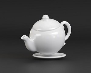 3D Ceramic Teapot 3d model