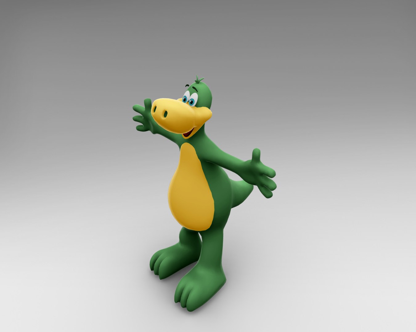 3D Dinosaur Cartoon Character Model - TurboSquid 1198549