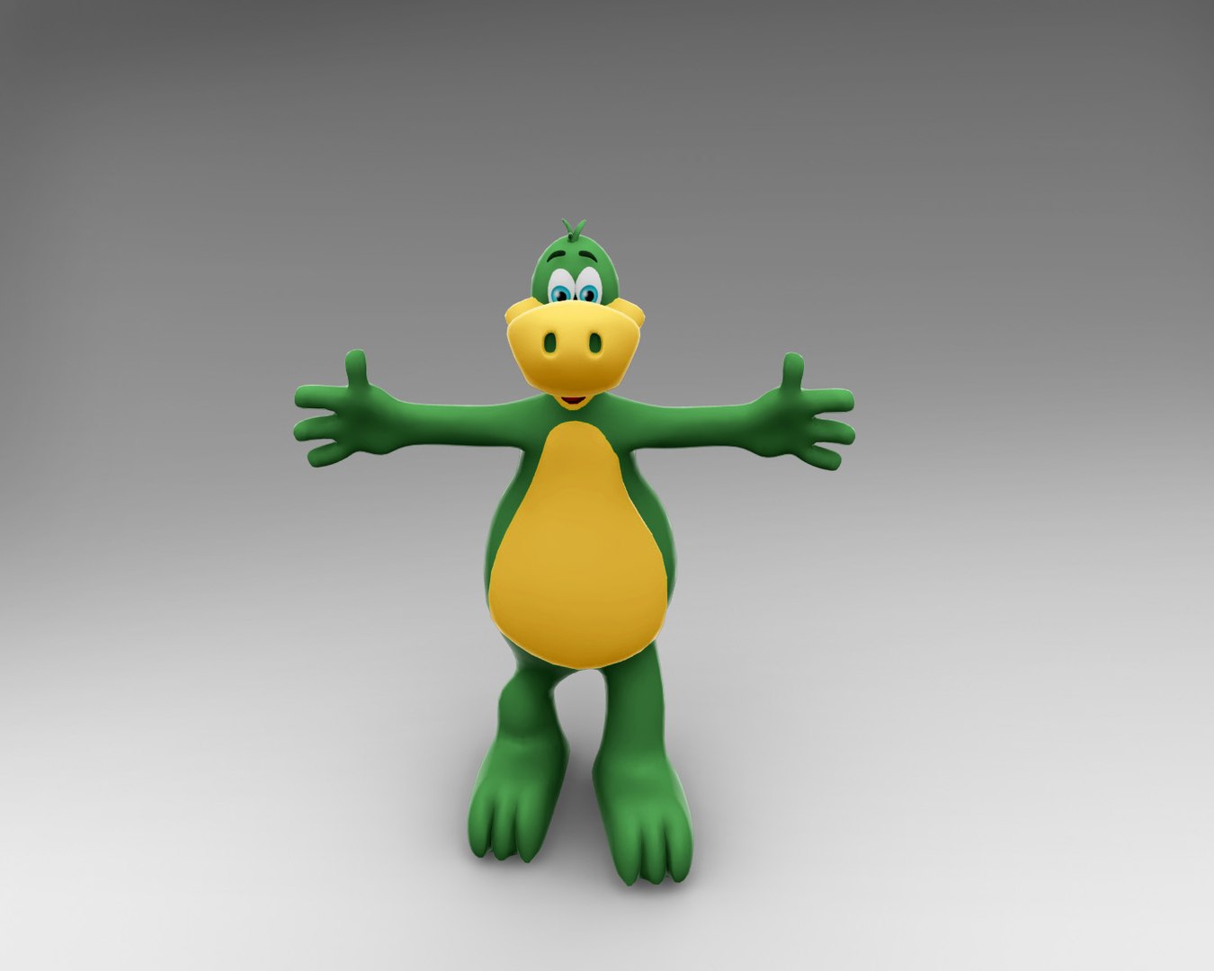 3D Dinosaur Cartoon Character Model - TurboSquid 1198549