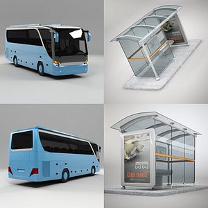 maya modern bus stop