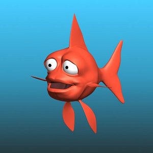 cartoon gold fish
