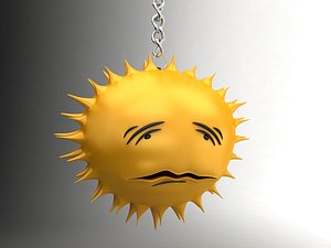 3d sun smiley smile