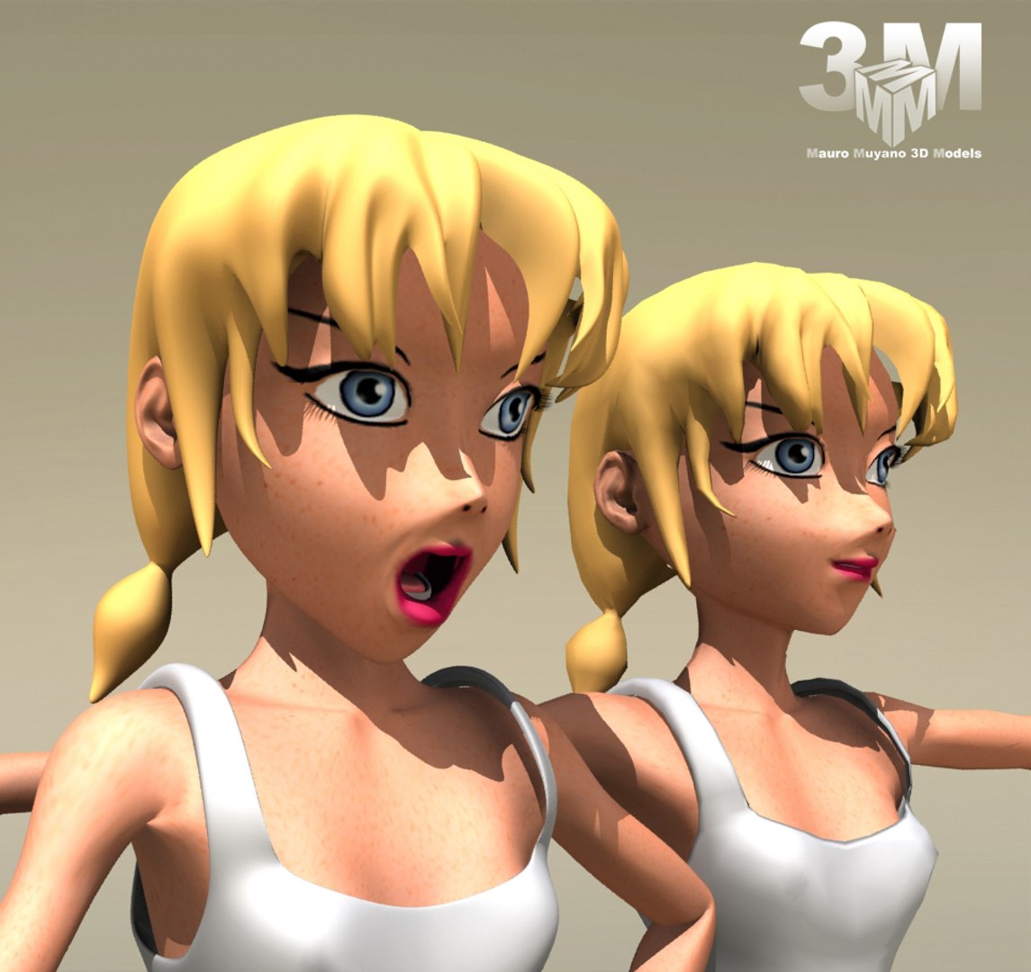 3d Model Girl Woman 