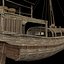 Chinese ancient  fishing  boat