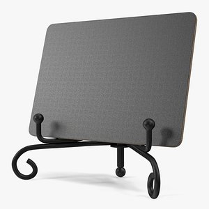 3D Wooden Chalkboard on Metal Stand