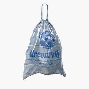 GreenPolly Blue Tall Kitchen Recycling Bags 3D model