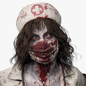 Character Zombie Nurse PBR Rigged