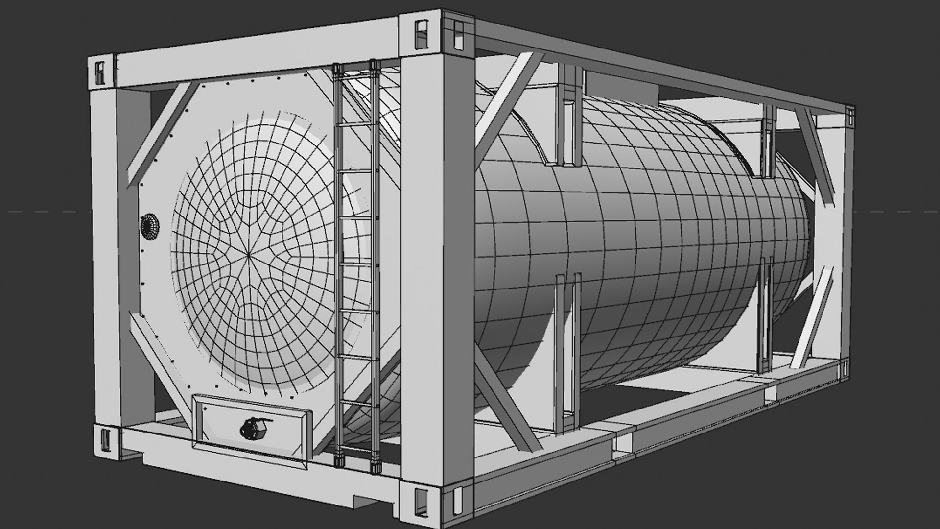 3D ISO Tank Container - TurboSquid 2254139