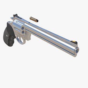 Colt Anaconda Revolver Low-poly