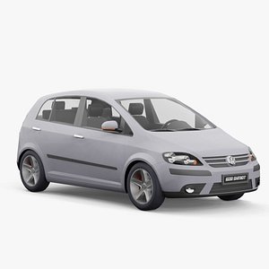 3D Volkswagen Golf Plus 2006 lowpoly model