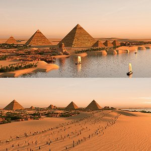 egyptian pyramid statue