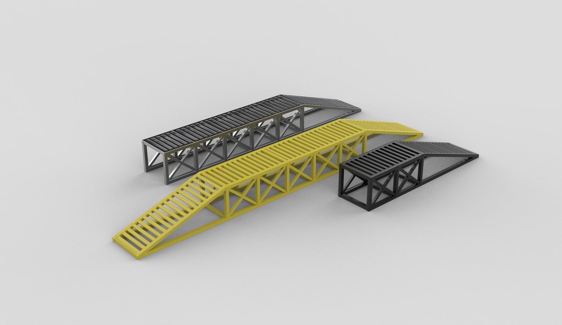 3D Modular Ramp Set 3D Model - TurboSquid 2529851