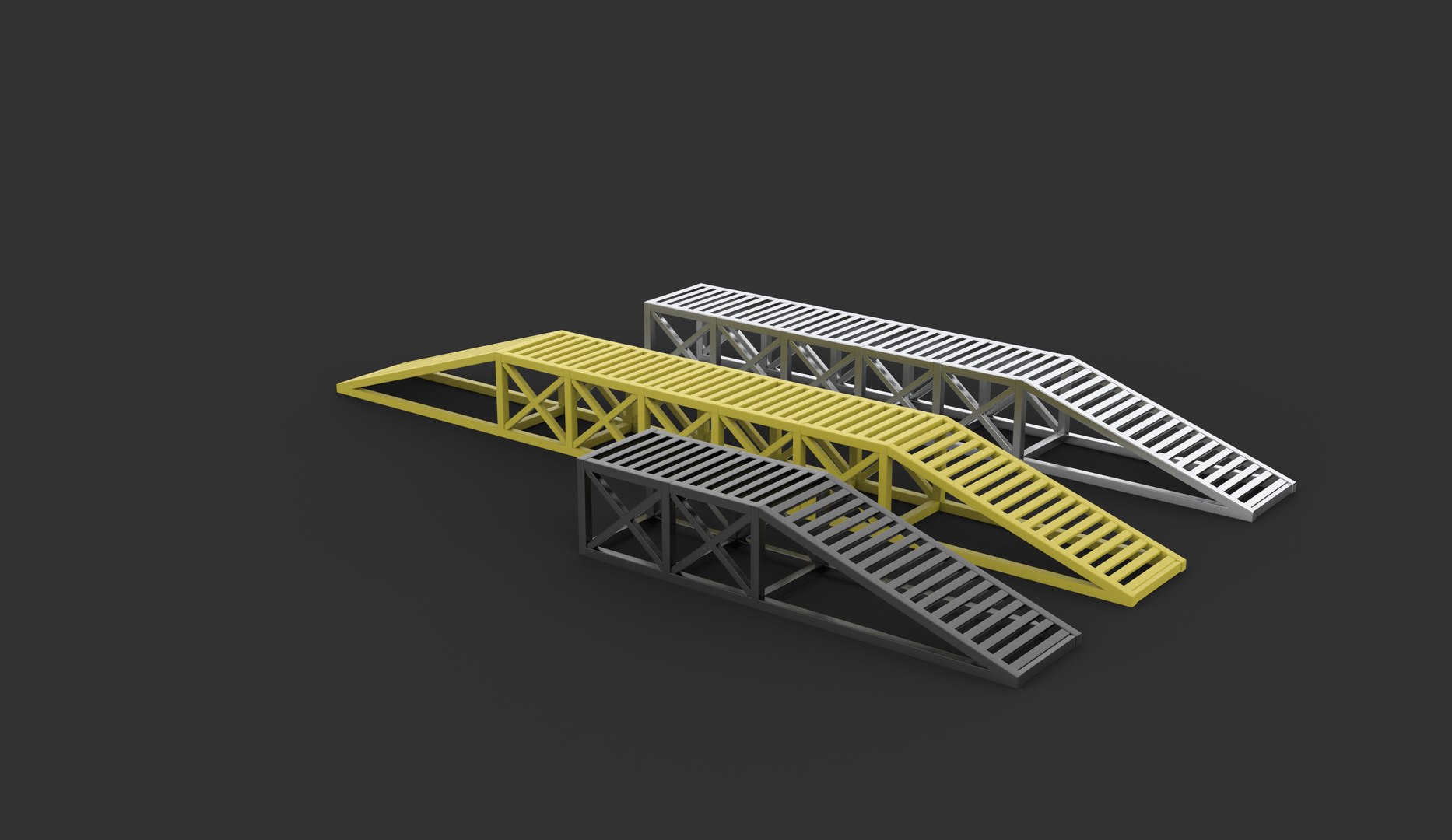 3D Modular Ramp Set 3D Model - TurboSquid 2529851