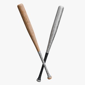 Baseball Bats Low-poly