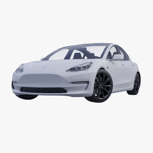 3D Tesla model 3