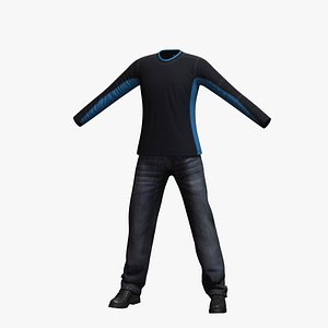 mens clothing 20 3d max