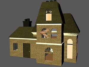 abandoned house 3d model