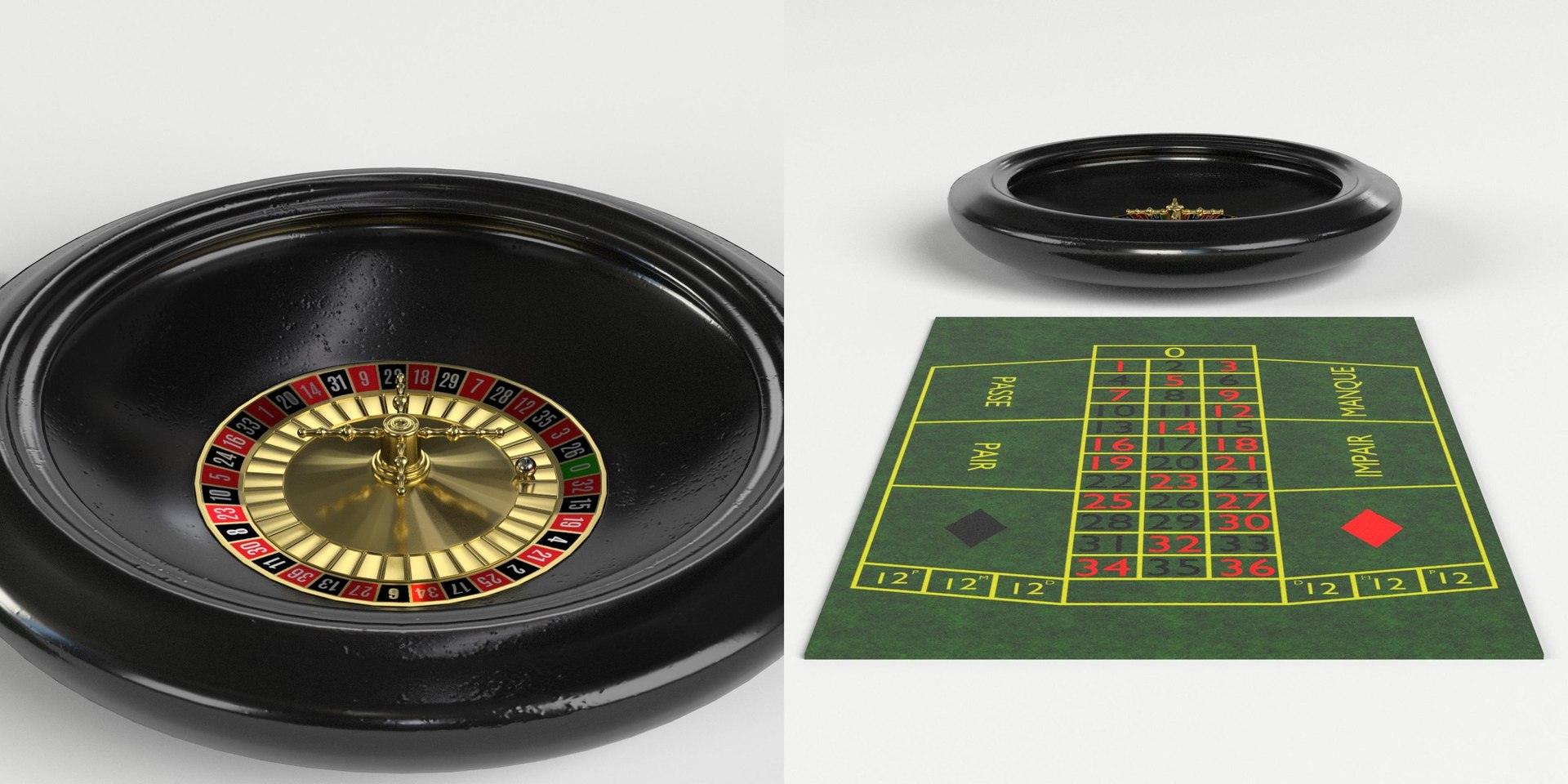 3D toy french roulette - TurboSquid 1346375