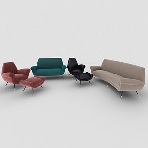 minotti albert sofa 3D model