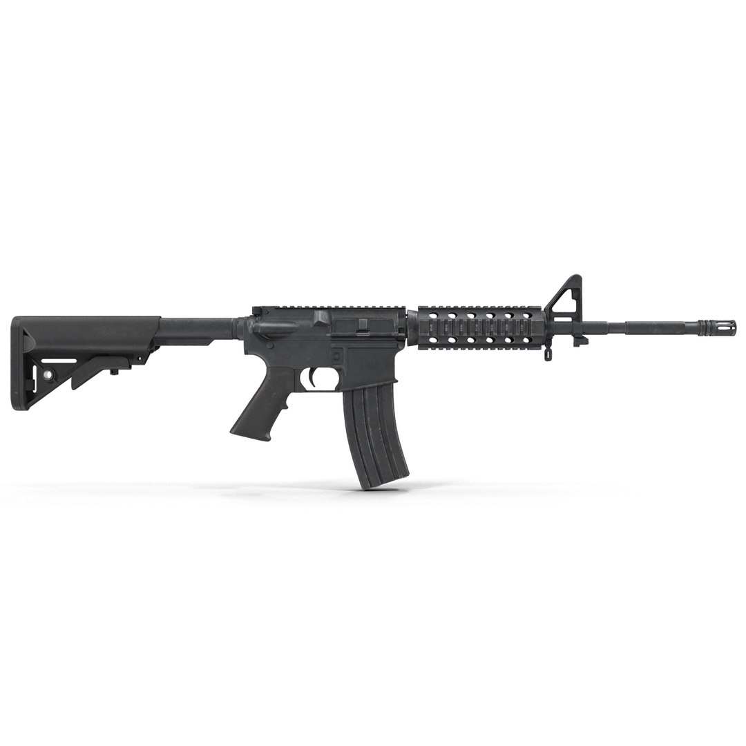 assault rifle generic 3 3d 3ds