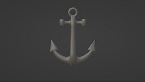Low-Poly Anchor 3D